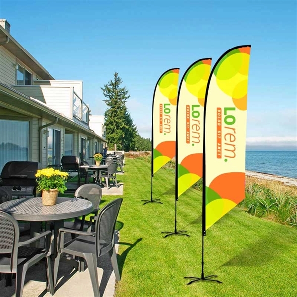 16ft Custom FEATHER FLAG Double Sided -Angled- PACKAGE "E" - 16ft Custom FEATHER FLAG Double Sided -Angled- PACKAGE "E" - Image 3 of 3