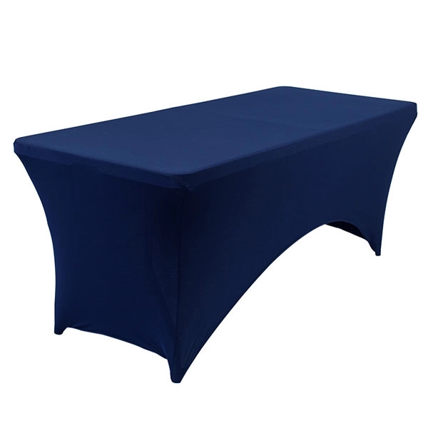 6ft Rectangular Stretch Spandex Tablecloth - 6ft Rectangular Stretch Spandex Tablecloth - Image 2 of 9