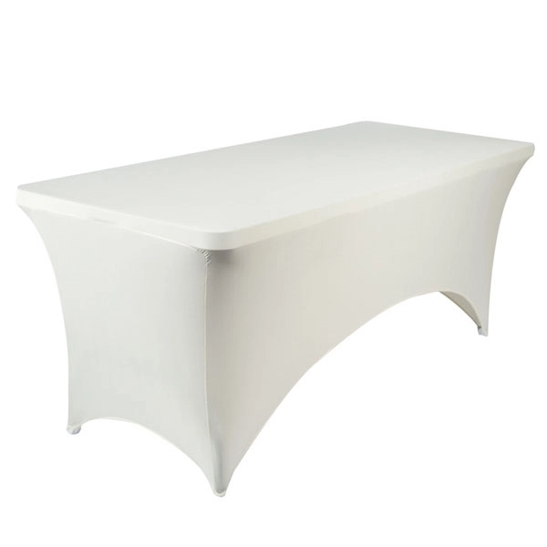 6ft Rectangular Stretch Spandex Tablecloth - 6ft Rectangular Stretch Spandex Tablecloth - Image 3 of 9
