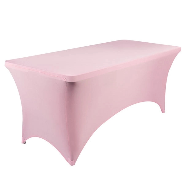 6ft Rectangular Stretch Spandex Tablecloth - 6ft Rectangular Stretch Spandex Tablecloth - Image 4 of 9
