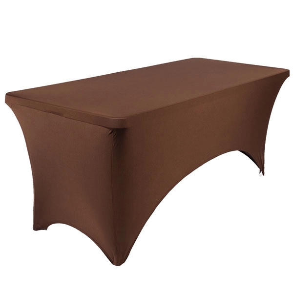6ft Rectangular Stretch Spandex Tablecloth - 6ft Rectangular Stretch Spandex Tablecloth - Image 5 of 9