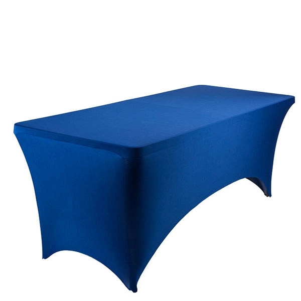 6ft Rectangular Stretch Spandex Tablecloth - 6ft Rectangular Stretch Spandex Tablecloth - Image 6 of 9
