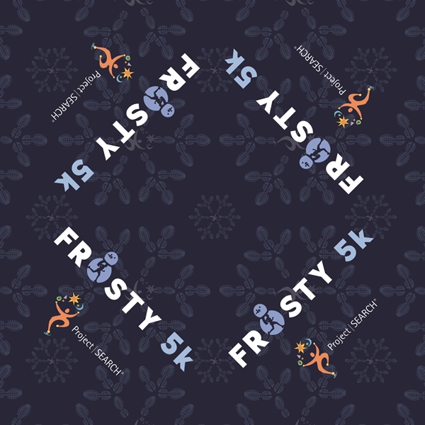 100% Peachskin Polyester Digital Imprinted 22"x22" Bandanna - 100% Peachskin Polyester Digital Imprinted 22"x22" Bandanna - Image 2 of 4