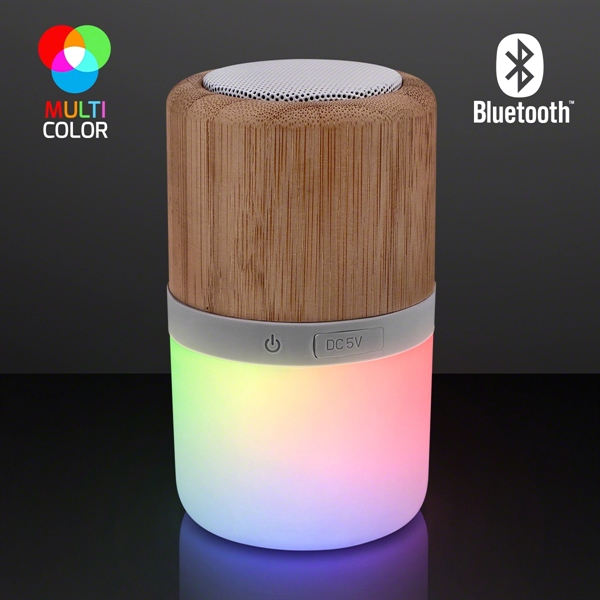 4.25" Light Up Speaker, Bluetooth + Rechargeable - 4.25" Light Up Speaker, Bluetooth + Rechargeable - Image 1 of 2