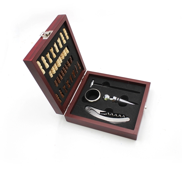 Wine Gift Set with Chess - Wine Gift Set with Chess - Image 1 of 3
