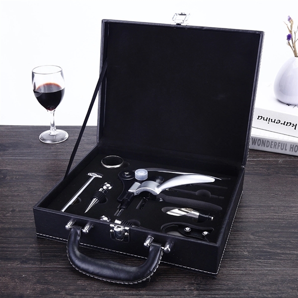 Rabbit Wine Corkscrew Set With Leather Box - Rabbit Wine Corkscrew Set With Leather Box - Image 0 of 2