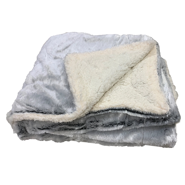50 x 60, Faux Fur Sherpa Blanket with Hidden Zipper - 50 x 60, Faux Fur Sherpa Blanket with Hidden Zipper - Image 1 of 3