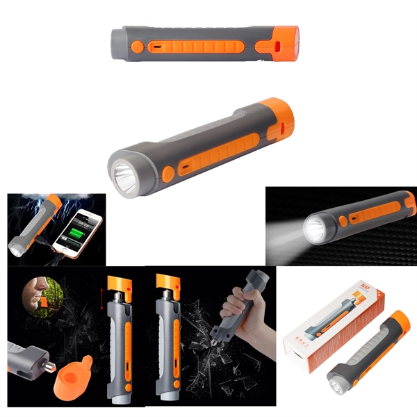 5 in 1 multifunction safety hammer torch - 5 in 1 multifunction safety hammer torch - Image 0 of 2