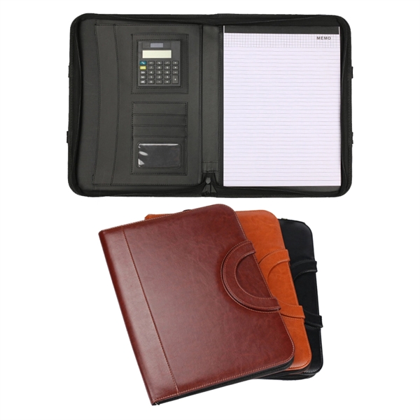 Leather Padfolio With Handle - Leather Padfolio With Handle - Image 0 of 4