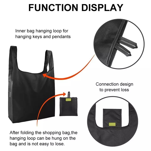 Reusable Foldable Shopping Bags - Reusable Foldable Shopping Bags - Image 5 of 6