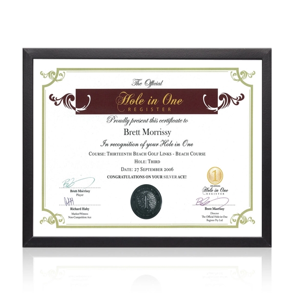 Custom Metropolitan Certificate Frame