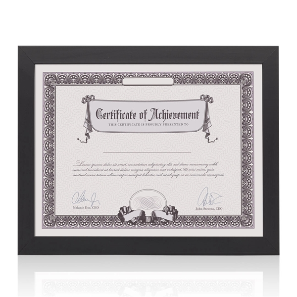 Custom Norwich Certificate Frame