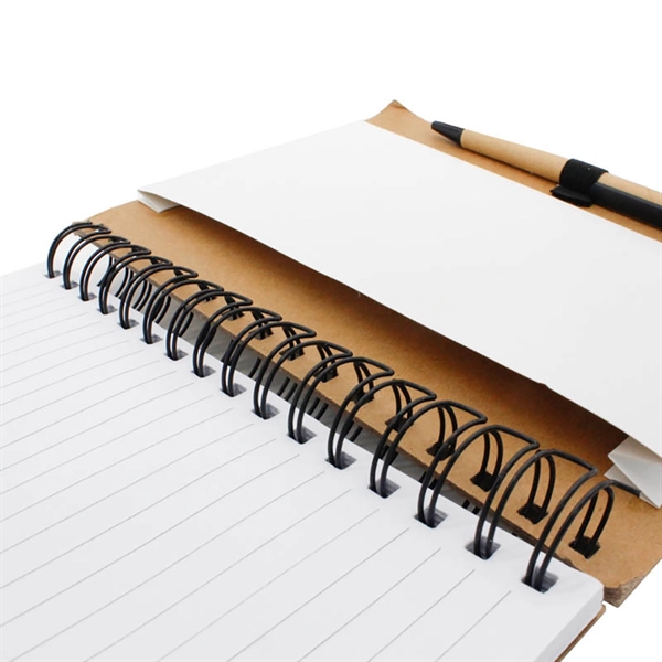 Recycled Note Book with Sticky Flags & Pen - Recycled Note Book with Sticky Flags & Pen - Image 2 of 3