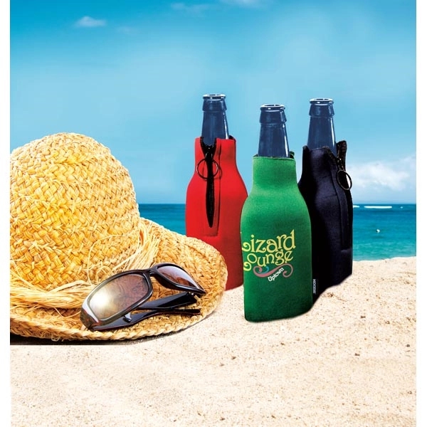 Koozie® Zip-Up Bottle Cooler - Koozie® Zip-Up Bottle Cooler - Image 1 of 22