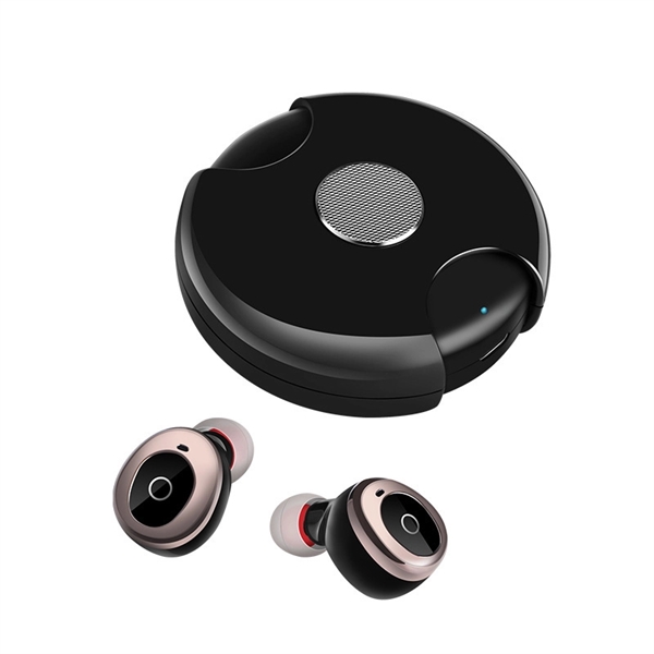 Round Bluetooth Speaker Wireless Earbuds - Round Bluetooth Speaker Wireless Earbuds - Image 0 of 1