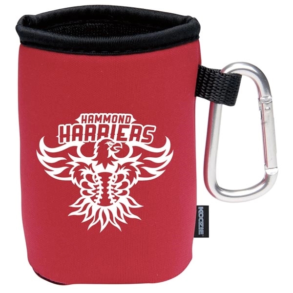 Koozie® Collapsible Can Cooler with Carabiner - Koozie® Collapsible Can Cooler with Carabiner - Image 3 of 8