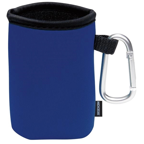 Koozie® Collapsible Can Cooler with Carabiner - Koozie® Collapsible Can Cooler with Carabiner - Image 6 of 8