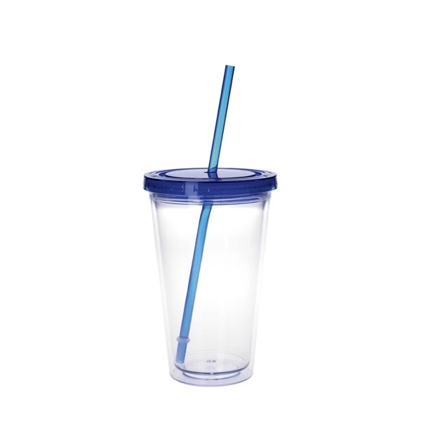 Clear Tumbler with Colored Lid - 18 oz. - Clear Tumbler with Colored Lid - 18 oz. - Image 2 of 36