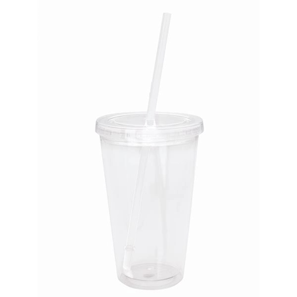 Clear Tumbler with Colored Lid - 18 oz. - Clear Tumbler with Colored Lid - 18 oz. - Image 6 of 36