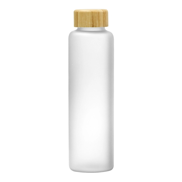 20 Oz. Belle Glass Bottle With Bamboo Lid - 20 Oz. Belle Glass Bottle With Bamboo Lid - Image 4 of 10