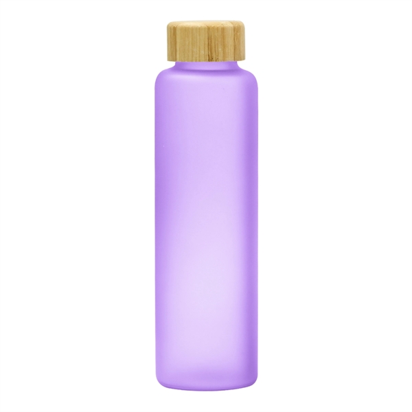 20 Oz. Belle Glass Bottle With Bamboo Lid - 20 Oz. Belle Glass Bottle With Bamboo Lid - Image 5 of 10