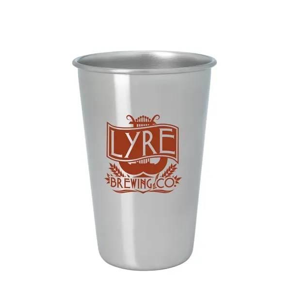 Stainless Pint Glass - 16 oz. - Stainless Pint Glass - 16 oz. - Image 1 of 4