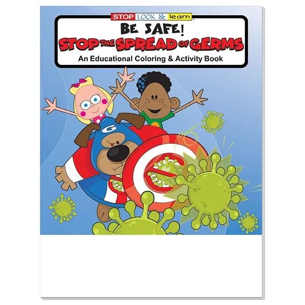 Be Safe: Stop the Spread of Germs Coloring Book - Be Safe: Stop the Spread of Germs Coloring Book - Image 2 of 2
