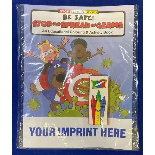 Stop the Spread of Germs Coloring and Activity Book Fun Pack - Stop the Spread of Germs Coloring and Activity Book Fun Pack - Image 0 of 3