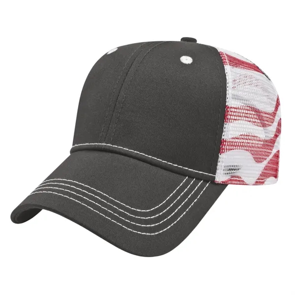 Flag Trucker Mesh Back Cap - Flag Trucker Mesh Back Cap - Image 2 of 5
