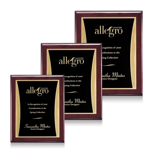 Oakleigh/Showtime Plaque - Rosewood/Black