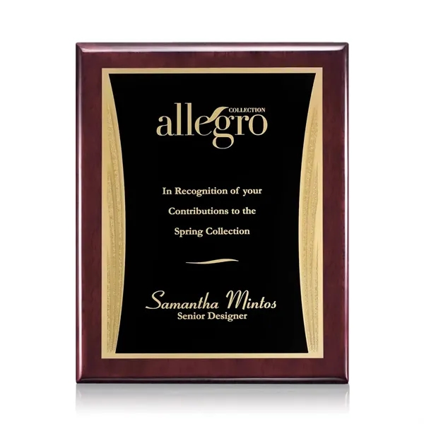 Oakleigh/Showtime Plaque - Rosewood/Black