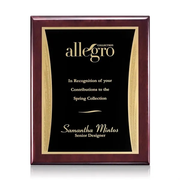 Oakleigh/Showtime Plaque - Rosewood/Black