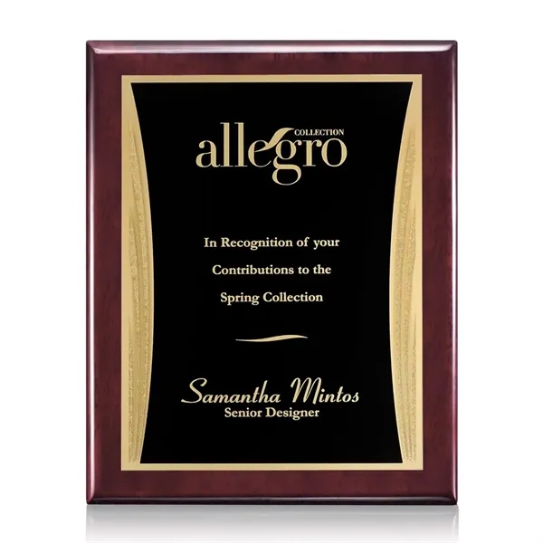 Oakleigh/Showtime Plaque - Rosewood/Black