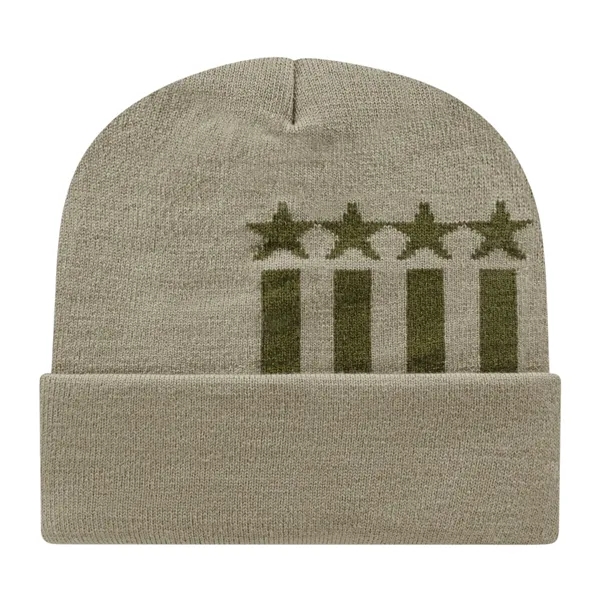 Stars & Stripes Knit Cap with Cuff - Stars & Stripes Knit Cap with Cuff - Image 3 of 4