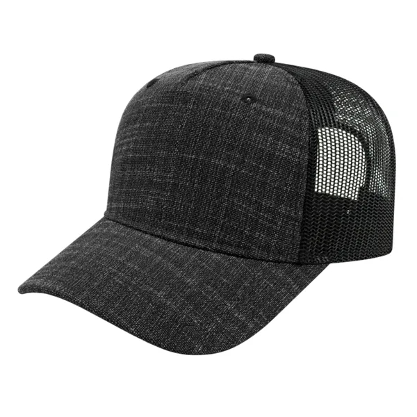 Five Panel Poly-Rayon with Mesh Back Cap - Five Panel Poly-Rayon with Mesh Back Cap - Image 2 of 2