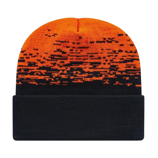 Static Pattern Knit Cap With Cuff - Static Pattern Knit Cap With Cuff - Image 2 of 18