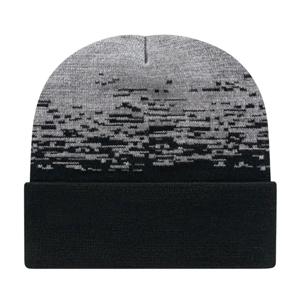 Static Pattern Knit Cap With Cuff - Static Pattern Knit Cap With Cuff - Image 4 of 18
