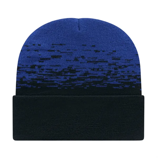 Static Pattern Knit Cap With Cuff - Static Pattern Knit Cap With Cuff - Image 6 of 18