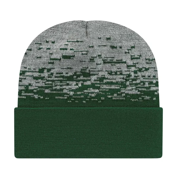 Static Pattern Knit Cap With Cuff - Static Pattern Knit Cap With Cuff - Image 7 of 18