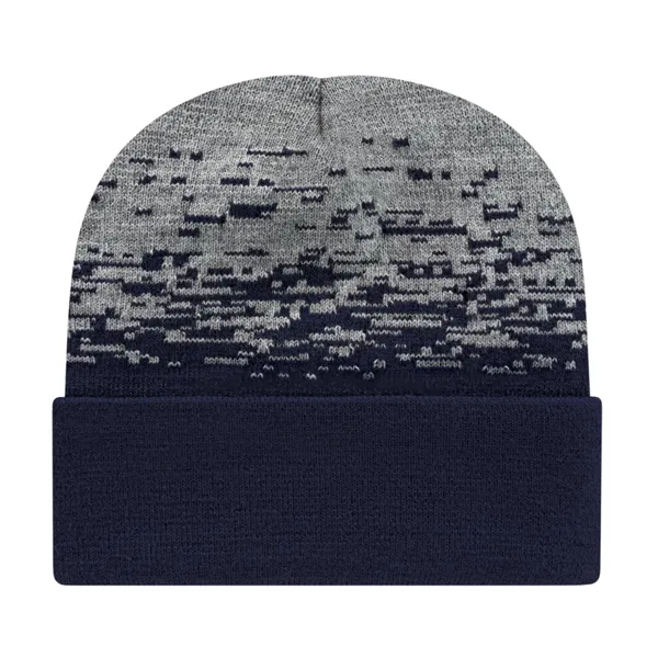 Static Pattern Knit Cap With Cuff - Static Pattern Knit Cap With Cuff - Image 9 of 18