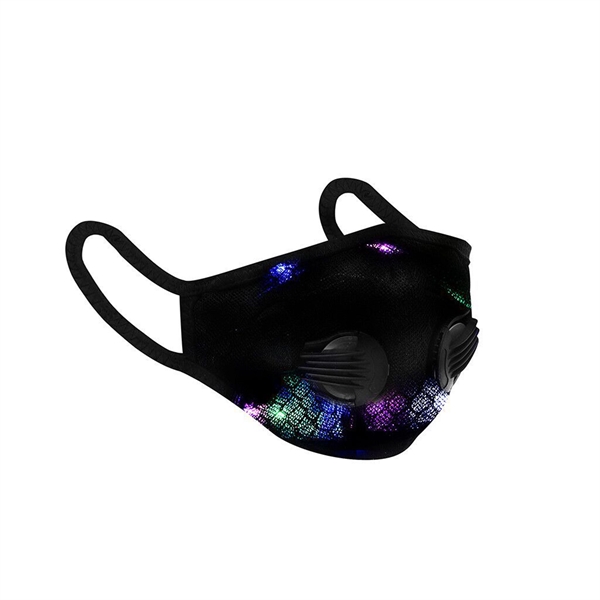 LED Light Mouth Mask with Valve - LED Light Mouth Mask with Valve - Image 0 of 1