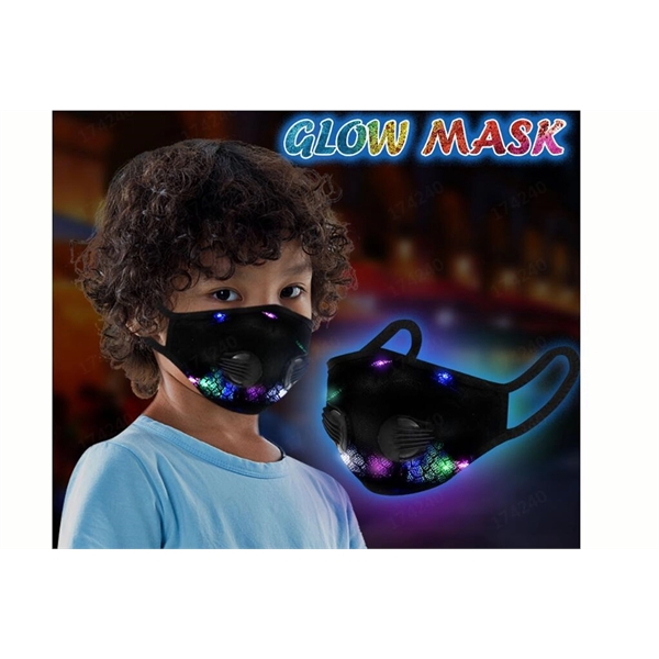 LED Light Mouth Mask with Valve - LED Light Mouth Mask with Valve - Image 1 of 1
