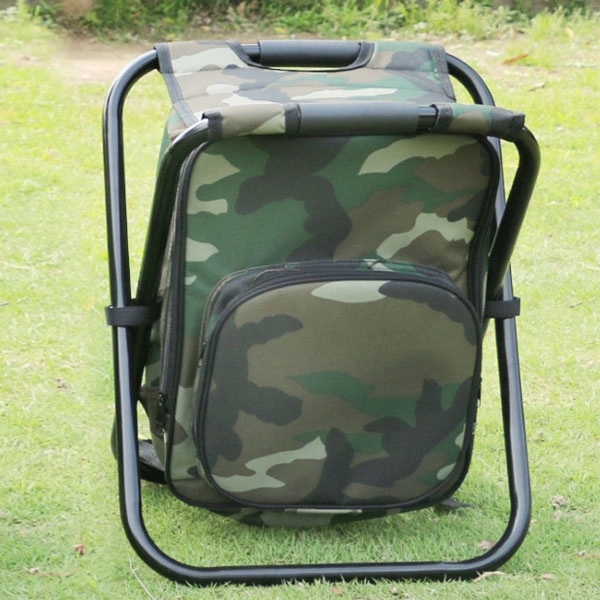 Portable Folding Fishing Chair Stool Cooler Backpack - Portable Folding Fishing Chair Stool Cooler Backpack - Image 3 of 6