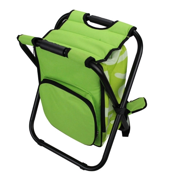 Portable Folding Fishing Chair Stool Cooler Backpack - Portable Folding Fishing Chair Stool Cooler Backpack - Image 4 of 6