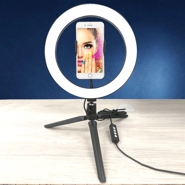 10.5 inch Desktop Ring Light - 10.5 inch Desktop Ring Light - Image 0 of 8