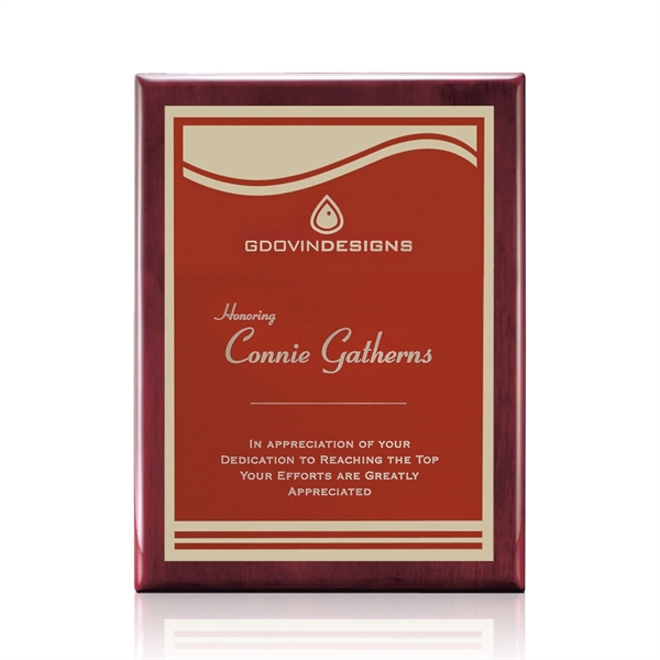 Oakleigh/Marietta Plaque - Rosewood/Red