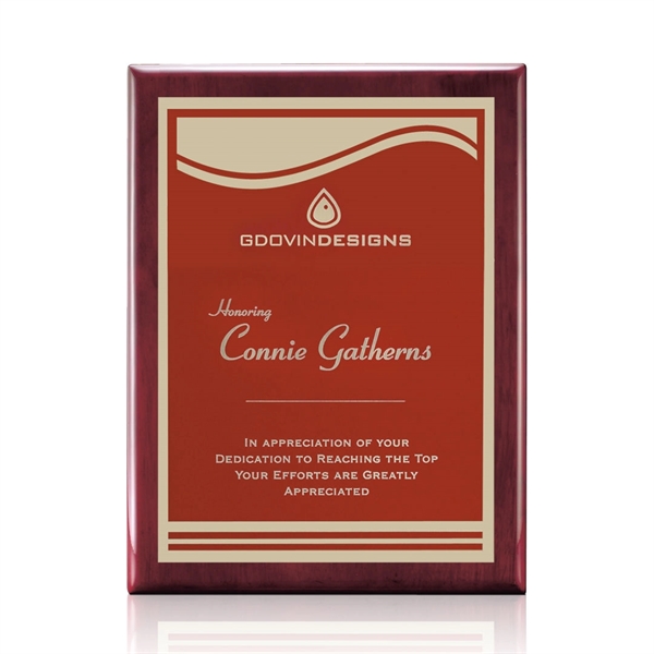 Oakleigh/Marietta Plaque - Rosewood/Red