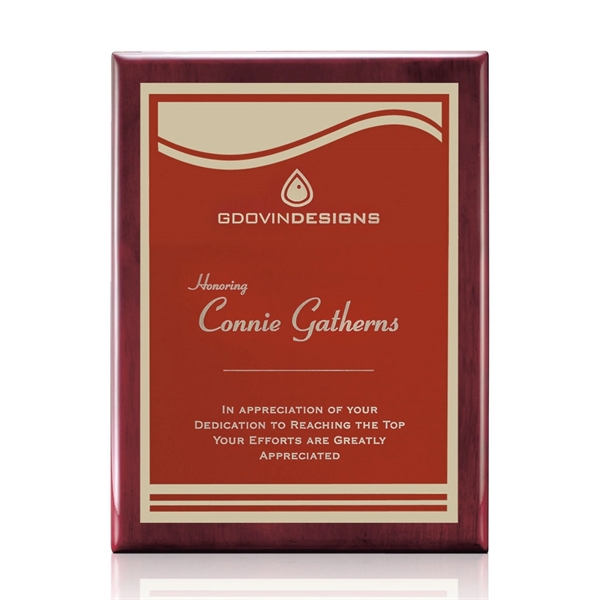 Oakleigh/Marietta Plaque - Rosewood/Red