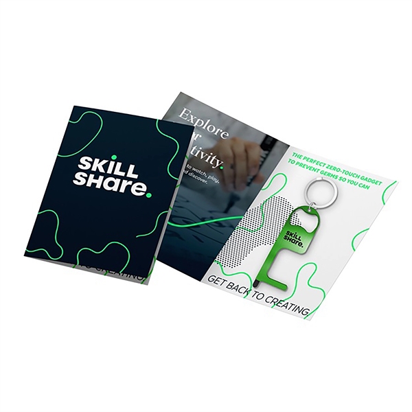 Greeting Card w/Stainless Steel No Touch Tool w/Stylus - Greeting Card w/Stainless Steel No Touch Tool w/Stylus - Image 0 of 6