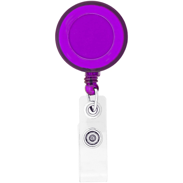 Round-Shaped Retractable Badge Holder - Round-Shaped Retractable Badge Holder - Image 7 of 12